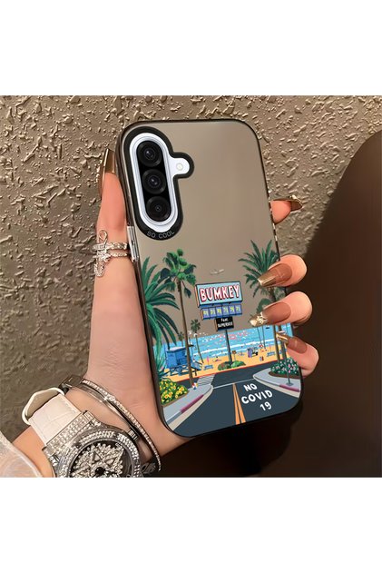 Samsung galaxy a36-a56 compatible printed pattern design dirt resistant luxury phone case mk01a