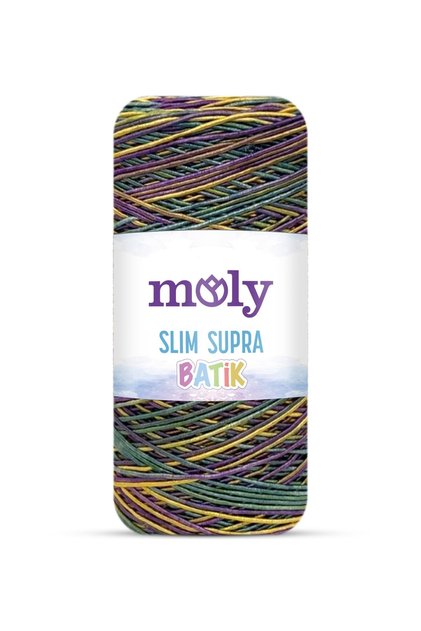 Slim Supra Batik | Col. No: 010 | İnce Batik Desenli Örgü İpliği 200 gr