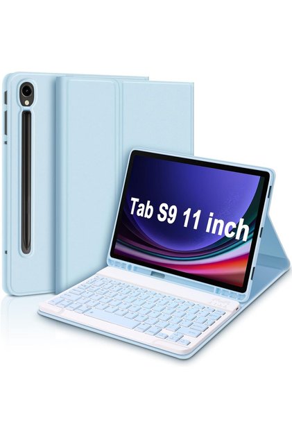 Samsung Tab S10 lite/S10 Fe/S9 Fe 10,9 Uyumlu Bluetooth Türkçe Q Klavyeli Kılıfı (TABLET DEĞİLDİR)