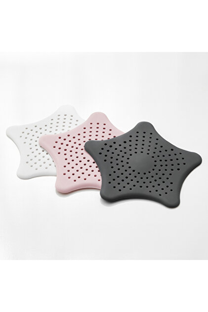 Silicone Star Shaped Drain Strainer – Water Passes through for Shower, Sink and Bathroom, Garbage Catcher Cover 1Pcs
