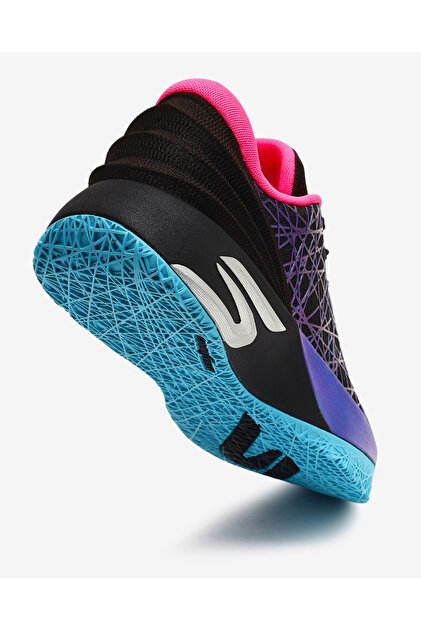 Skechers SKX JE 1 Erkek Siyah/Mavi/Açık Pembe Basketbol Ayakkabısı
