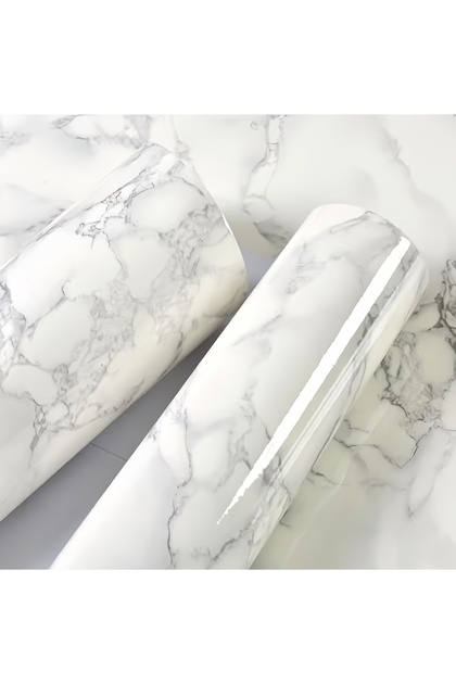 Marble Pattern Wallpaper Grey 60x300cm