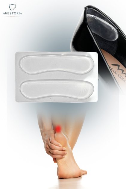 Set of 2 Silicone Transparent Heel Protector Shoes - Fc-025