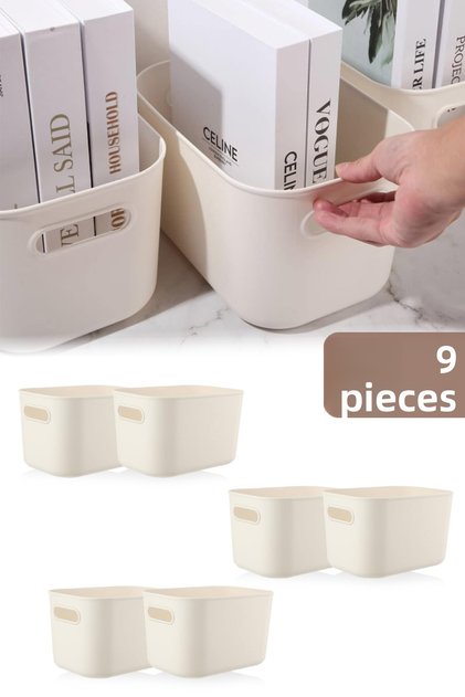6-Piece Organizer Box Set - 4 Lt Multi-Purpose Organizer - Decorative Storage Box