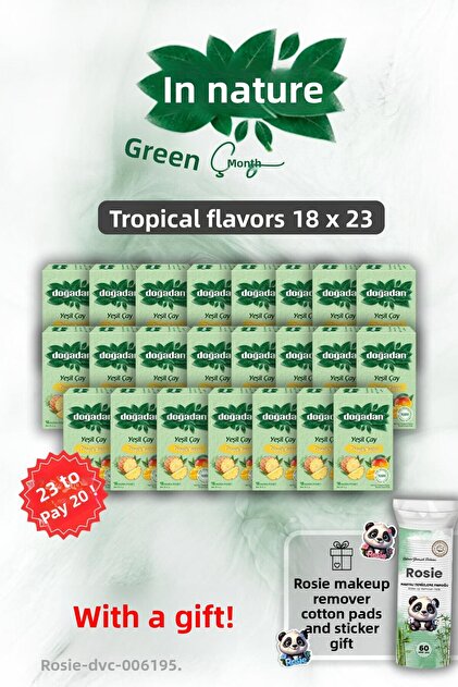Buy 23 Pay 20 Tropical Flavors 18-Pack and Rosie Cotton Gift