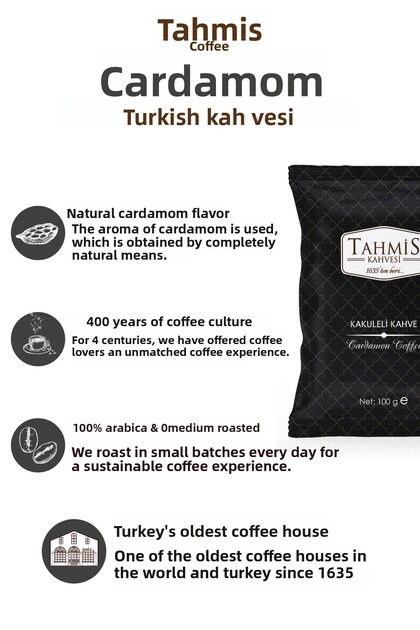 Single Pack Turkish Coffee with Cardamom 100 Gr