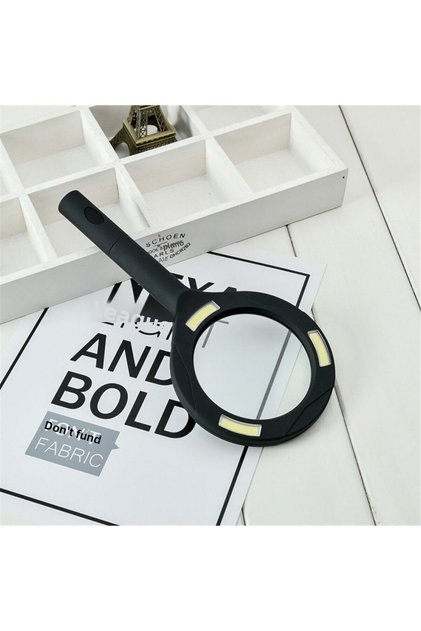 Professional Illuminated LED Magnifier, Lup Magnifying Lens, 250 Lumen 3X Zoom