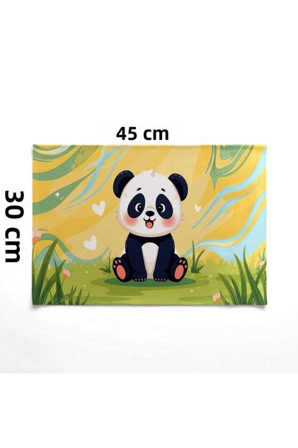Cute Panda Colorful School Lunch Cover Washable Fabric Durable 30 X 45 cm