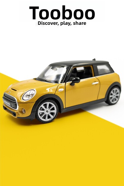 New Mini Hatch 1:24 Welly Diecast Metal Model Car 16cm Volcanicorange