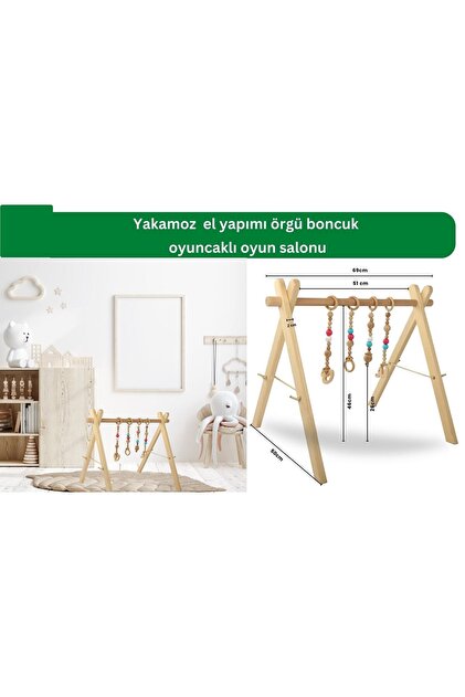 yakamoz Ahşap Montessori Bebek Jimnastik & Egzersiz & Oyun Alanı