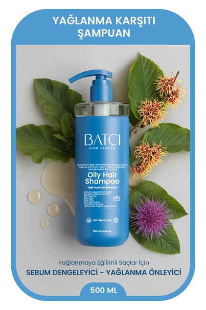 Yağlı Saç Derisi Ve Yağlı Saçlara Özel Yağlanma Karşıtı Saç Bakım Şampuan 500 ml