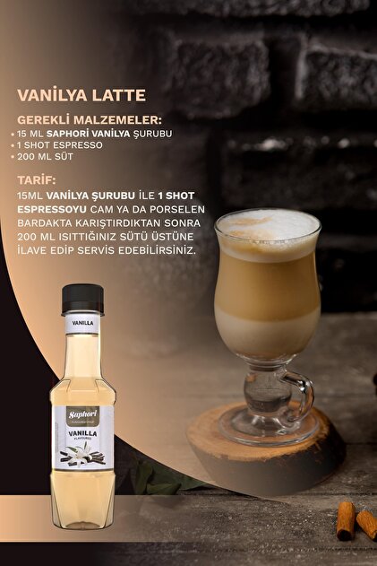 Saphori 6'lı Aromalı Kokteyl Şurubu Kahve Şurubu Seti 6 x 250 ML