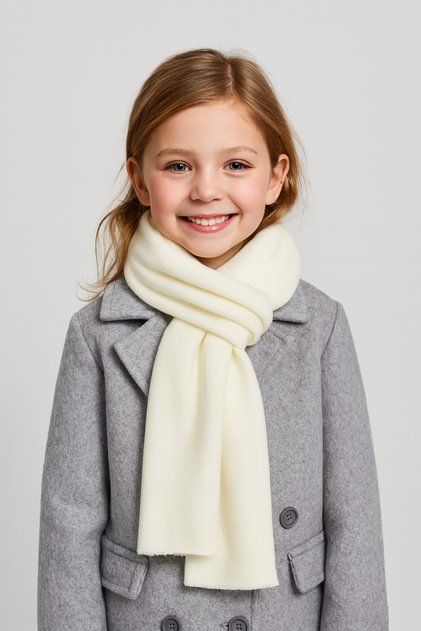 Solid Color Knitwear Children's Scarf (Age 5-10, 30X140Cm)