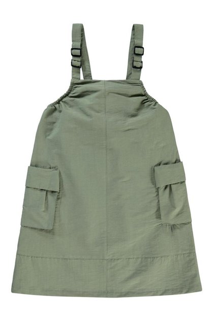 6-9 Years Old Dress with Suspender Bell Pockets - Khaki 8-9 Years Old