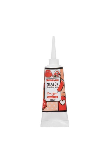 GLAZÜR KIRMIZI 100 GR