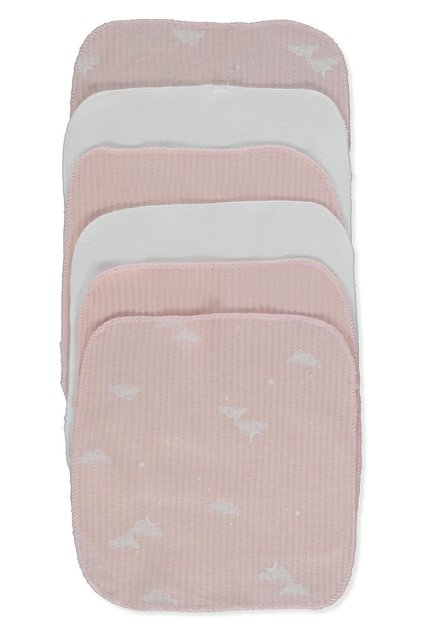 Organic Reported K Ribbed Knit Wipes 6-Pack (Organic Born with Love) Beige
