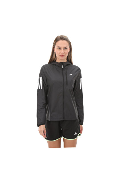 adidas IN1576-K Otr B Jkt Kadın Yağmurluk-Rüzgarlık Siyah