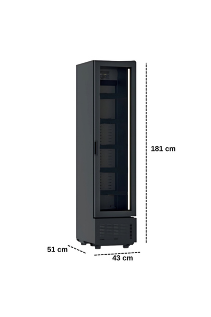Greencooler 180 DTK Siyah Premium Dikey Şişe Soğutucu - Fiyatı