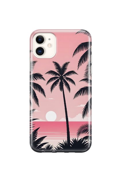 iPhone 11 Compatible Palm Pattern Transparent Phone Case