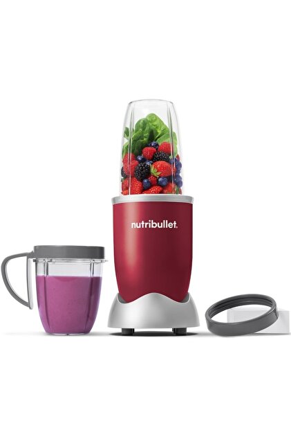 Blender Nutribullet® Original 0C22300058, 600 W, 1 viteză, cană de 0,5 l, cană înaltă de 0,7 l, Roșu
