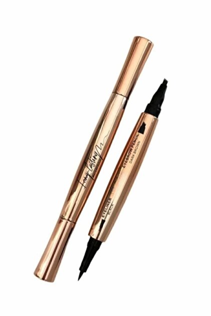 Double-Sided Eyeliner and Eyebrow Pencil Lasting Waterproof Microblading Effective Practical 2-in-1