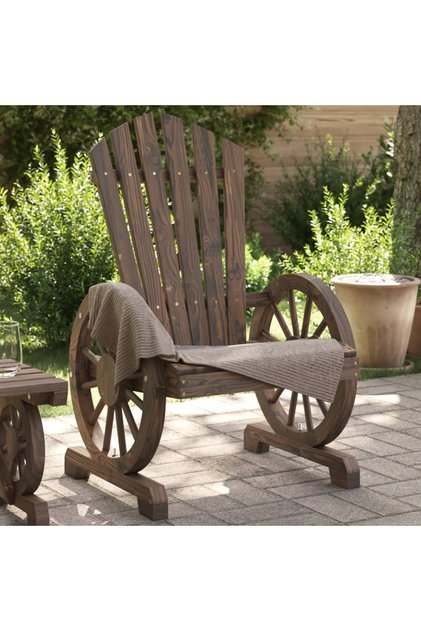 Garden Adirondack Chair Solid Wood Fir