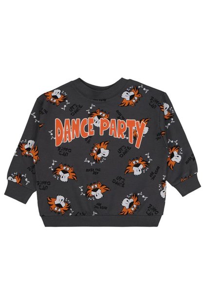 Dance Party Empirme Printed 2-5 Years Old Sweatshirt - Gray 3-4 Years Old