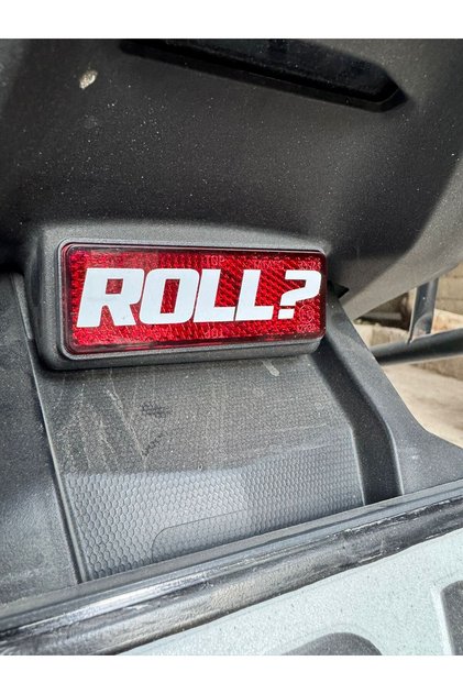 Roll White Sticker 8X1Cm for Motorbike-Helmet-Car