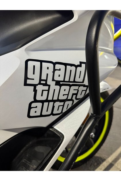 Grand Theft Auto (Gta) Black Stickers 15X19Cm for Motor-Helmet-Car