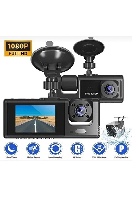 Universal Black Box 1296P Super HD Araç İçi Ön ve Arka Kamera