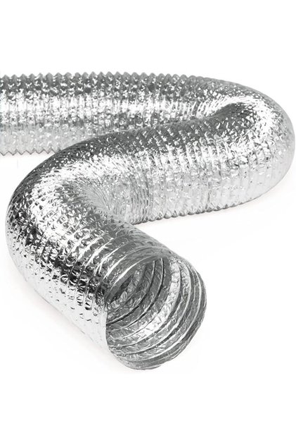 Aluminium Flexible Duct Hose, Heat & Humidity Resistant (4 INCH)