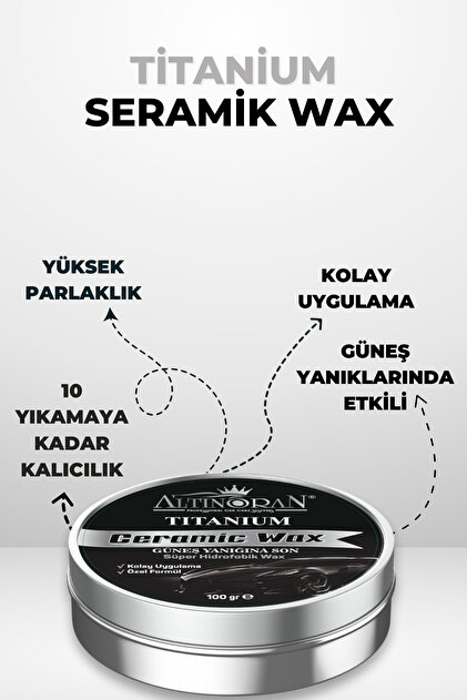 Altınoran Titanium Seramik Wax 100gr & Kristal Seramik Cila 350ml