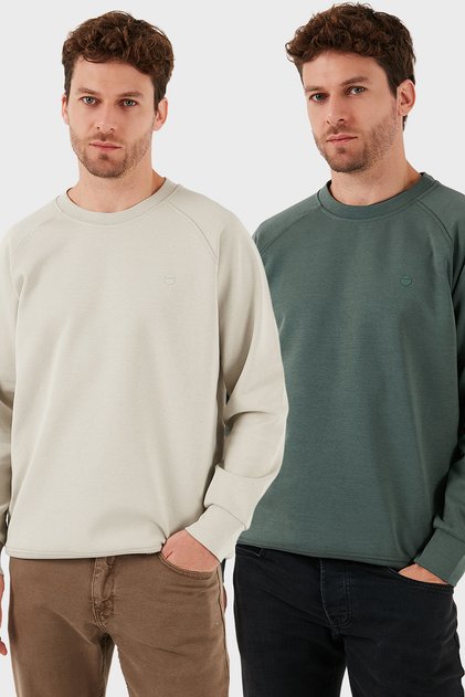 Stretch Cotton Relaxed Fit Crew Neck 2-Pack Sweat Men's Sweat 5901210S2