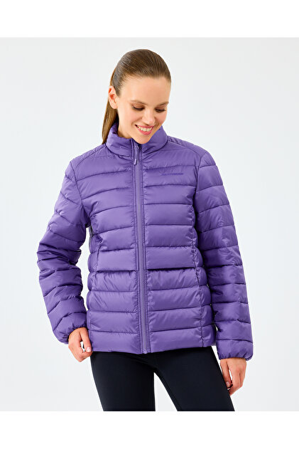 Skechers W Essential Outerwear Padded Jacket Kadın Mor Mont
