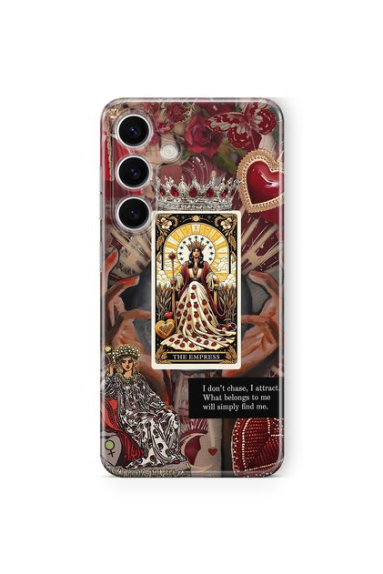 Samsung Galaxy A57 Compatible the Empress Queen Tarot Pattern Transparent Phone Case