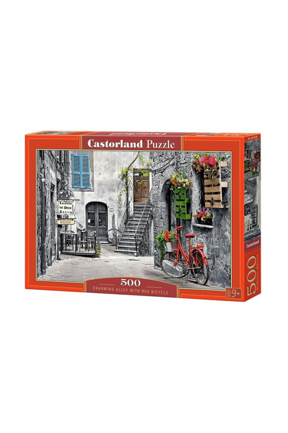Puzzle 500 piese Aleea cu Bicicleta Rosie 53339