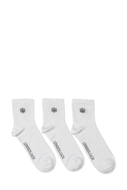 Mb Danny 3Lu 33Ks1 5Pr White Men's 3-Piece Socks