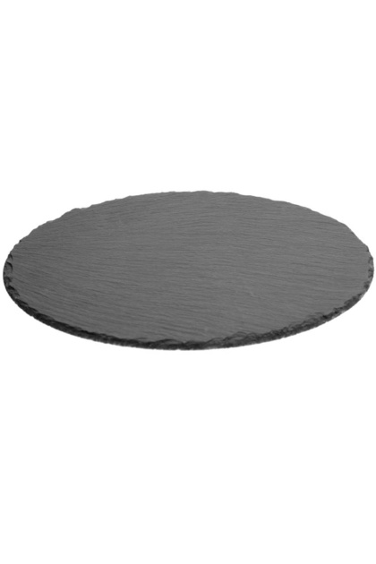 Platou de servire Atmosphera din ardezie, diametru 22 cm, negru