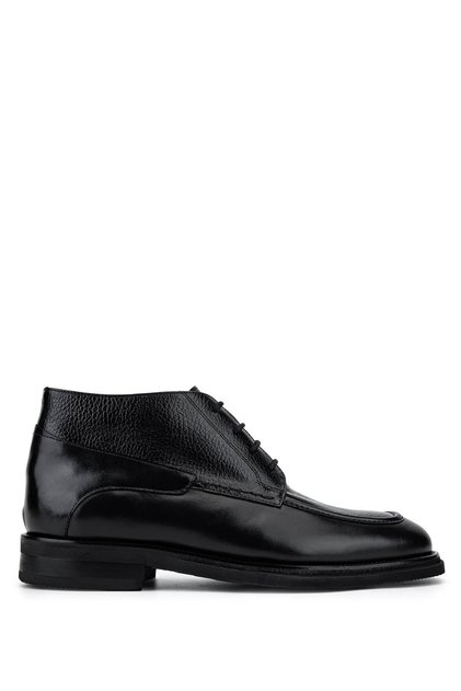 Men's Genuine Leather Black Classic Boots