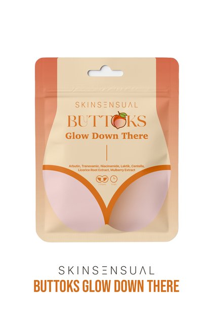 Buttoks Glow down There Body Mask | Anti-Darkening and Helps Brighten | 2 Pieces