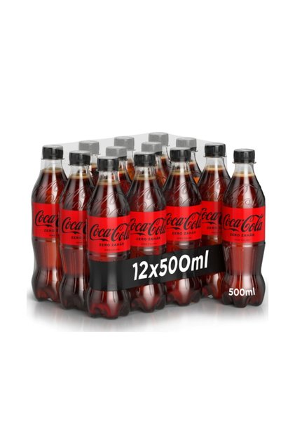 Bautura carbogazoasa Coca–Cola Zero Zahar, 12 x 0.5l