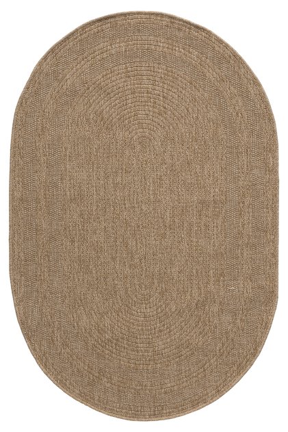 İndia Bej Oval Halı Salon Oturma Odası Çocuk Odası Yatak Odası Halısı 668