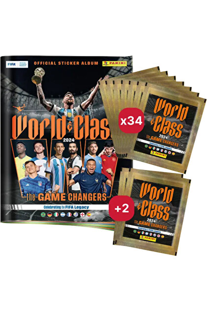 Next Plus Licensed Panini Stickers Fifa World Class 2024 Album+34