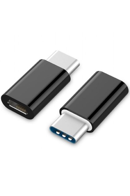 Adaptor USB 2.0 Tip-C (mascul) la Micro-USB (mascul), Negru