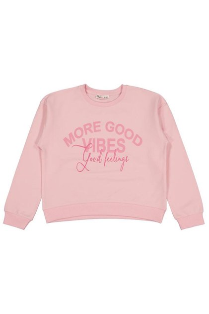 More Good Vibes Printed 10-13 Years Old Sweatshirt - Powder 12-13 Years Old