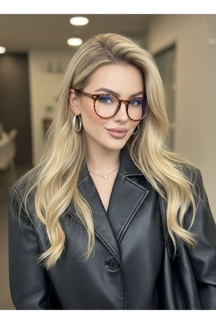 Unisex Round Shaped Blueblock Blue Light Protection Glasses