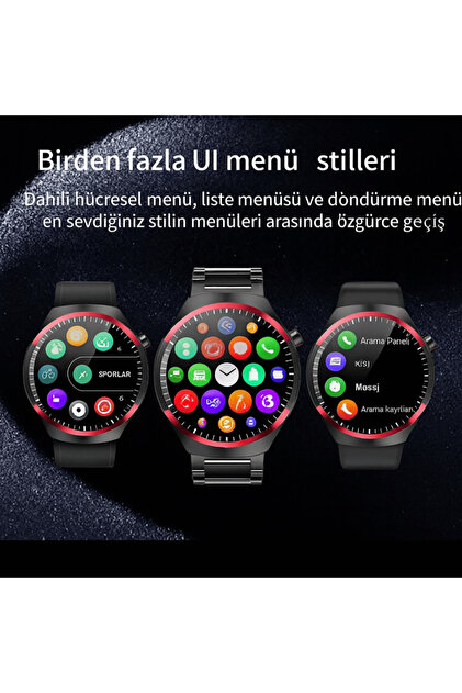 Tinytek Wave VN4 Alpha Akıllı Saat – 3 Kordonlu, NFC Destekli