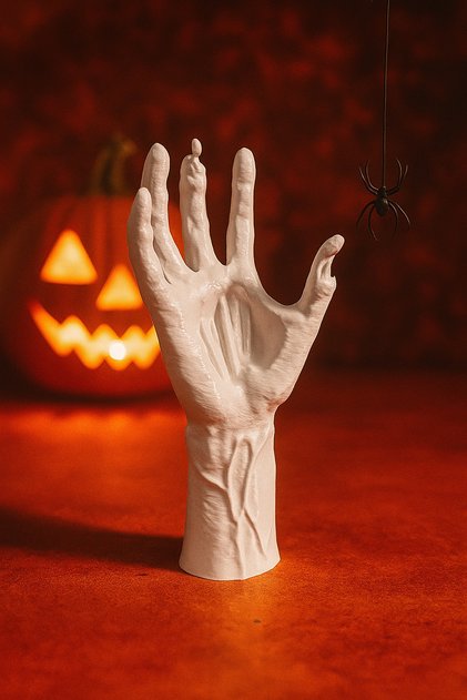 Cadılar Bayramı İskelet El – Korku Temalı Halloween Dekoratif El Figürü | 18 Cm