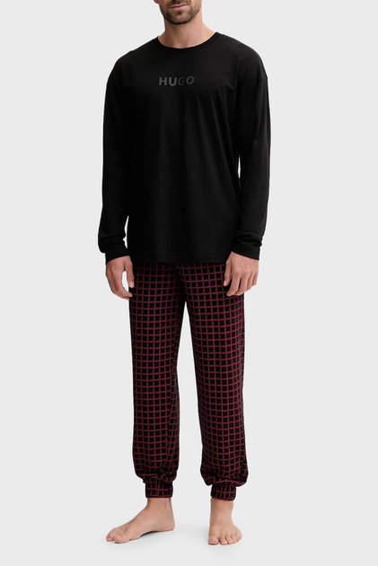 Kareli Pamuklu Relaxed Fit Uzun Kollu Pijama Takımı Erkek PİJAMA TAKIMI 50550098 961
