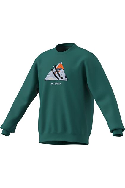 adidas Erkek Yeşil Sweatshirt SNOW CREW KE2319 - Fiyatı, Yorumları